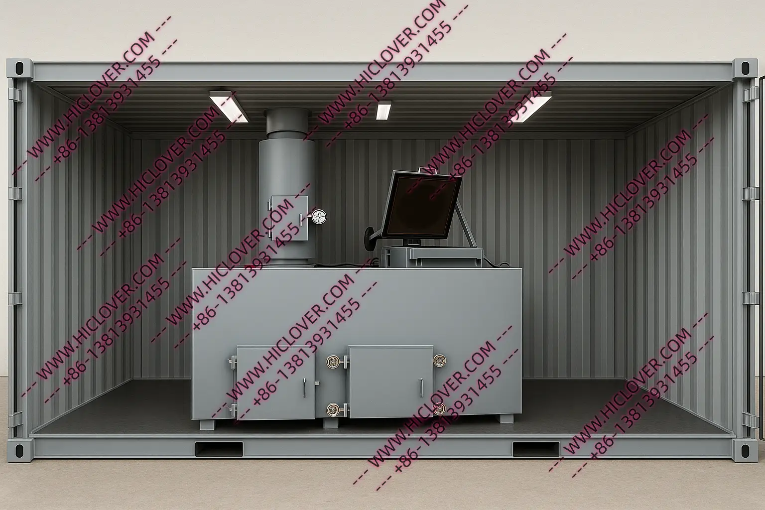 HICLOVER TS100 Top-Loading Incinerator C High-Efficiency Waste Disposal Solution